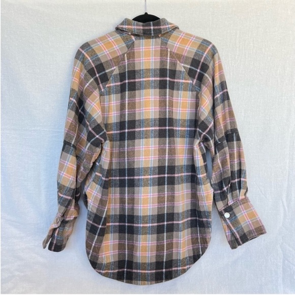ZARA oversized plaid button up over shirt jacket size XS - Picture 12 of 16